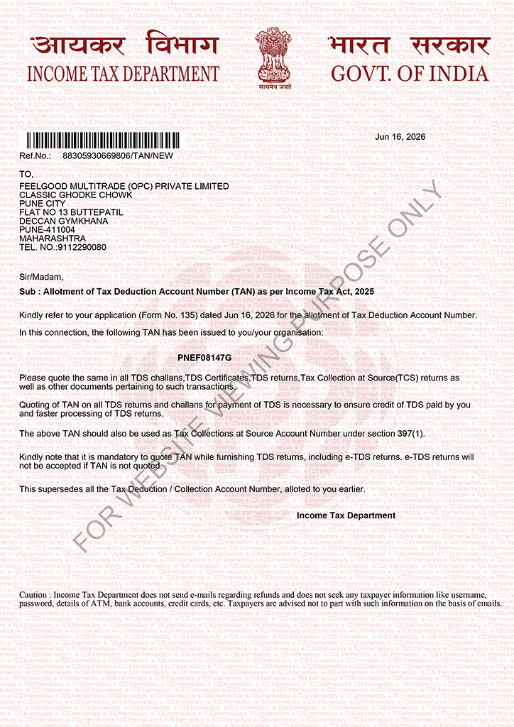 Tax Deduction and Collection Account Number